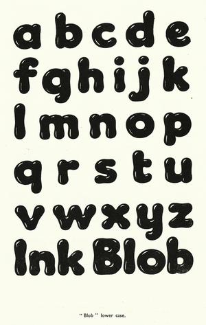 Lettering: "Blob" (litho)