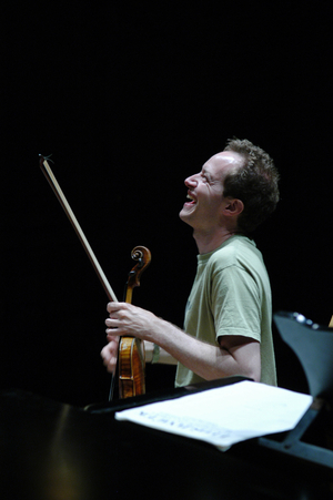 Anthony Marwood at the end of a performance at the Aldeburgh Festival 2004