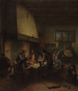 Tavern Scene, early 1660s (oil on panel)
