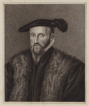 Edward Seymour, 1st Duke of Somerset, Lord Protector of England during the minority of Edward VI (engraving)