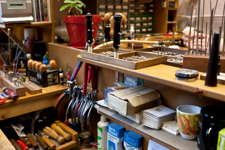 Marigaux oboe assembly, maintenance and repair workshop in Paris, 2012 (photo)