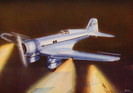 Northrop Gamma (colour litho)