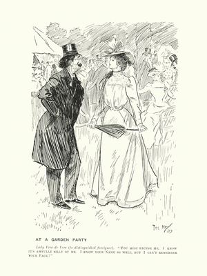 At a Garden Party (litho)