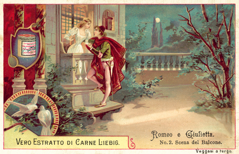 The balcony scene (chromolitho)