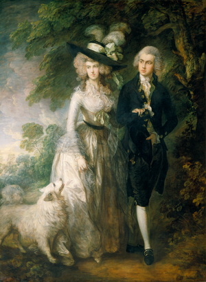 Mr and Mrs William Hallett ('The Morning Walk'), 1785 (oil on canvas)