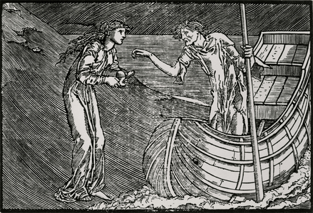 Charon's fee, 1866 (woodcut)