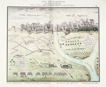 View of Limerick, c.1750 (watercolour plans)