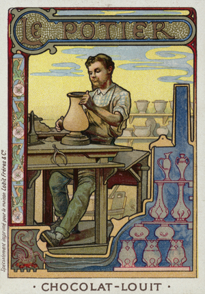 The potter (chromolitho)