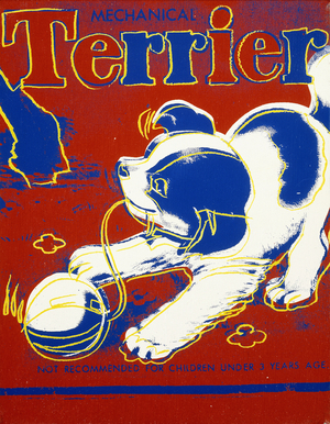 Mechanical Terrier, 1983 (synthetic polymer and silkscreen inks on canvas)