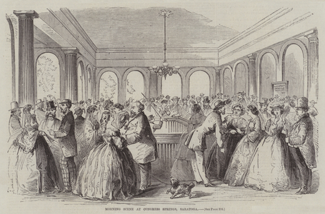 Morning Scene at Congress Springs, Saratoga (engraving)