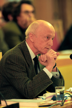 Oslo 19970131: The Storting's control committee has open consultation on monitoring …, 1997 (photo)