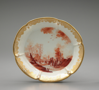 Teapot and stand, c.1730-35 (Hard paste porcelain)