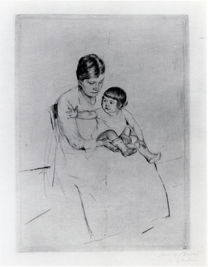 The Stocking, 1889-90 (drypoint)