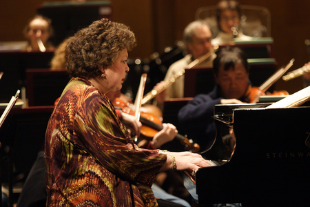 Brigitte Engerer at the Theatre des Champs Elysées, Paris, 2009 (photo)
