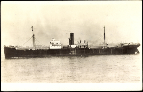 View of a steamboat near a city