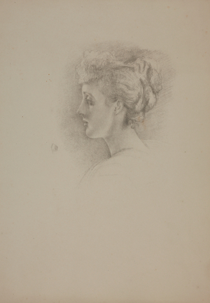 Lady Ribblesdale née Tennant, c.1890s (pencil on paper)