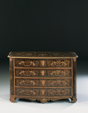Louis XIV commode (ormolu, brass, tortoiseshell & ebony boulle) (see also 486115-19)