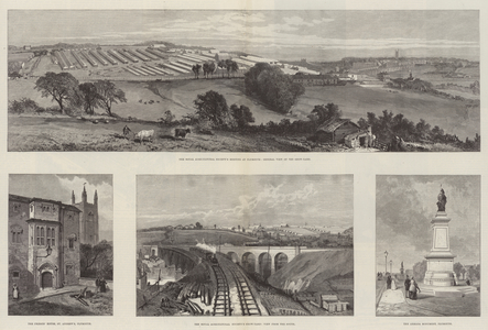 The Royal Agricultural Society Meeting at Plymouth (engraving)