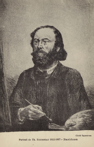 Theodore Rousseau, French painter (litho)