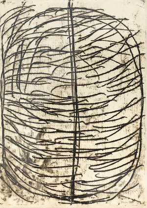 Belly, 1976 (oil on paper)