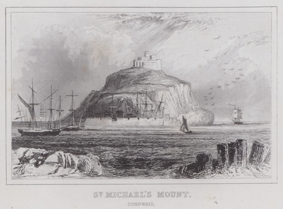 St Michael's Mount, Cornwall (engraving)