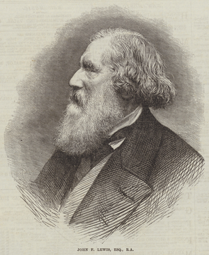 John F Lewis, Esquire, RA (engraving)