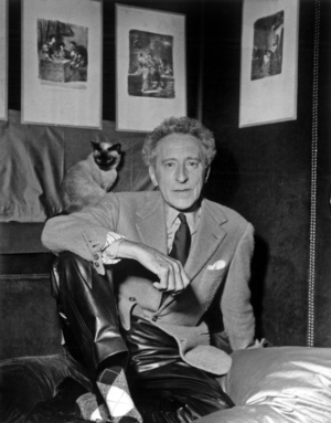 Jean Cocteau, c.1958 (b/w photo)