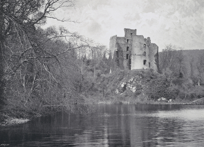 Scotland: Invergarry Castle (b/w photo)
