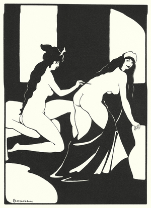 The Love Books of Ovid: Let her body become a living letter (colour litho)