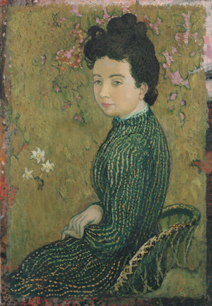 Eva Meurier in a Green Dress, 1891 (oil on canvas)
