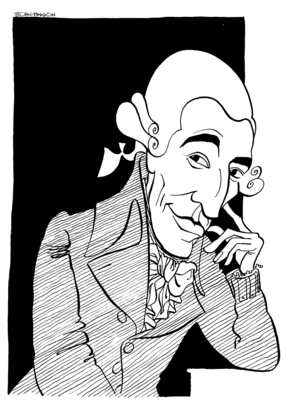 Franz Joseph Haydn - caricature of the Austrian composer