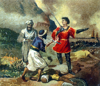 Illustration for play by Pierre Corneille "Le Cid", 19thcentury