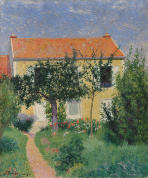 The red roof, c.1882-83 (oil on canvas)