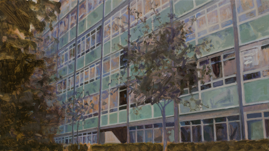 A place to live L6, 2013 (oil on plywood)