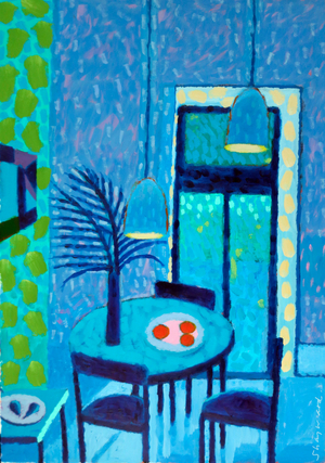 L'Interieur # , 2022 (acrylic on board)