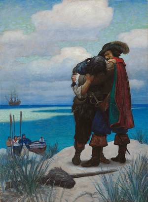 At First, for Some Time, I Was Not Able to Answer Him One Word; But as He Had Taken Me in His Arms, I Held Fast by Him, or I Should Have Fallen to the Ground, 1920 (oil on canvas)