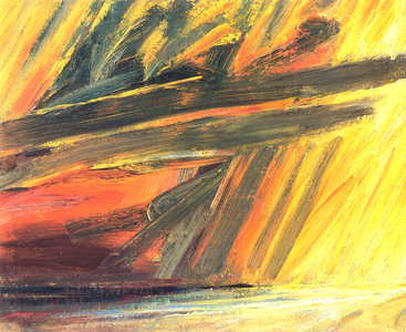 Stormy Sunset, Largo Bay, 2002 (oil on canvas)