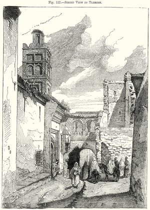 Street View in Tlemcen (engraving)