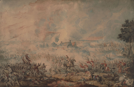 The Battle of Waterloo, 1816 (w/c on paper)