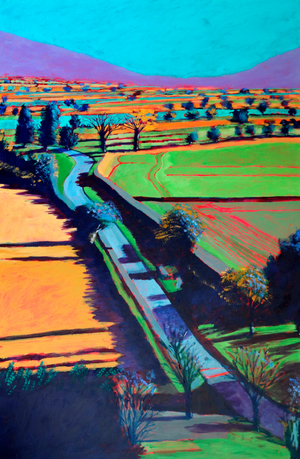 Afternoon, 2024 (acrylic on board)
