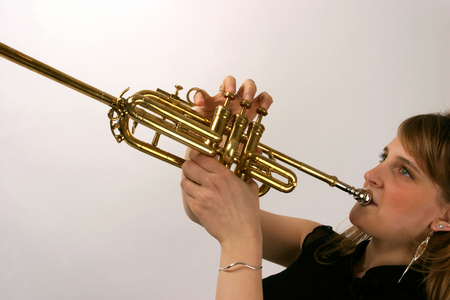 Fanfare or ceremonial trumpet