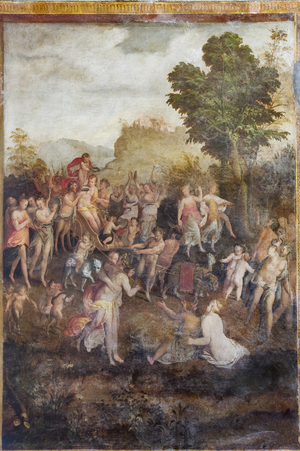 "The triumph of Arianna", from Camerino dei Baccanali (fresco)