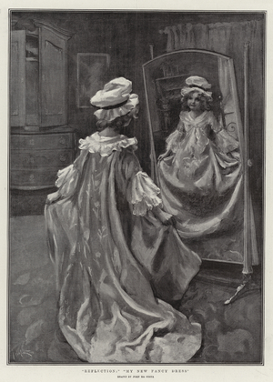 "Reflection" "My New Fancy Dress" (litho)