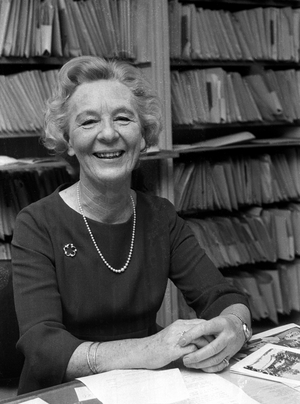 Oslo 19681218 from NTB's image archive. Archive leader Margaret Barlaup photographed …, 1968 (photo)