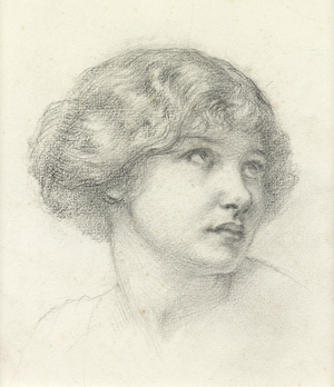 Head of a girl (pencil on paper)