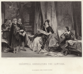 Cromwell consulting the lawyers (engraving)