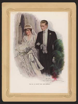 The Day of Days, They are Married (colour litho)