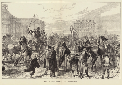 The Horse Market at Islington (engraving)