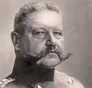 Portrait of Paul von Hindenburg  (b/w photo)