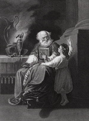 Samuel before Eli (engraving)